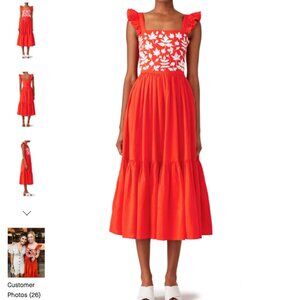 CAROLINA K Kunda Embroidered Maxi Dress